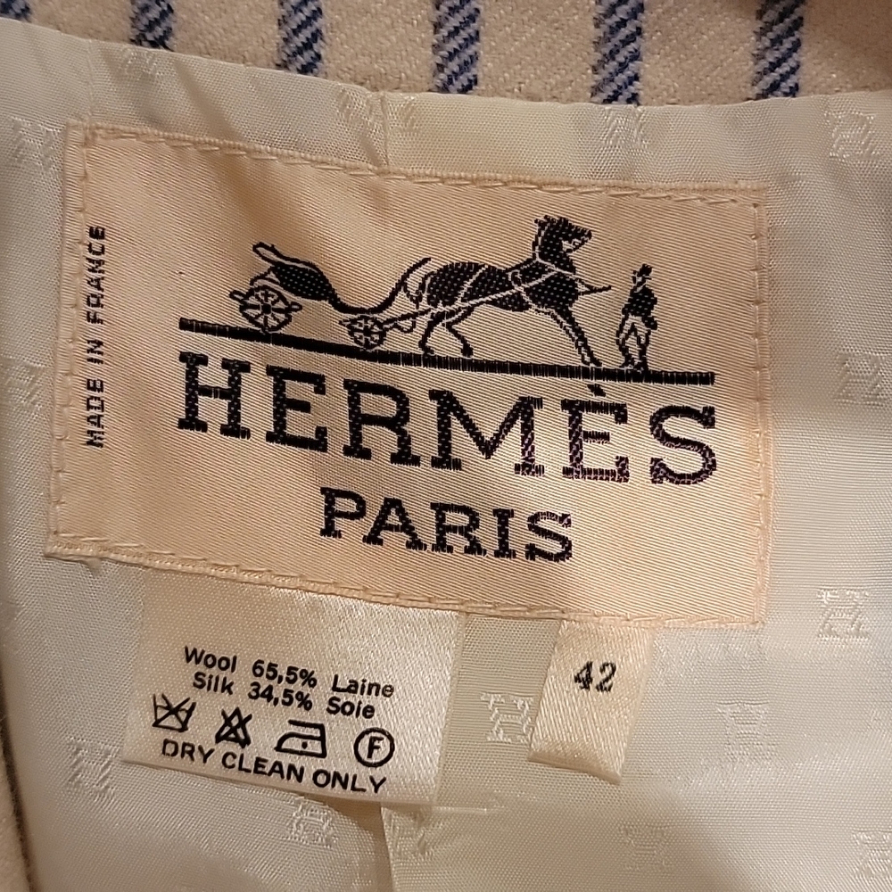 Vintage Hermes Skirt and Matching Coat - Picture 2 of 16